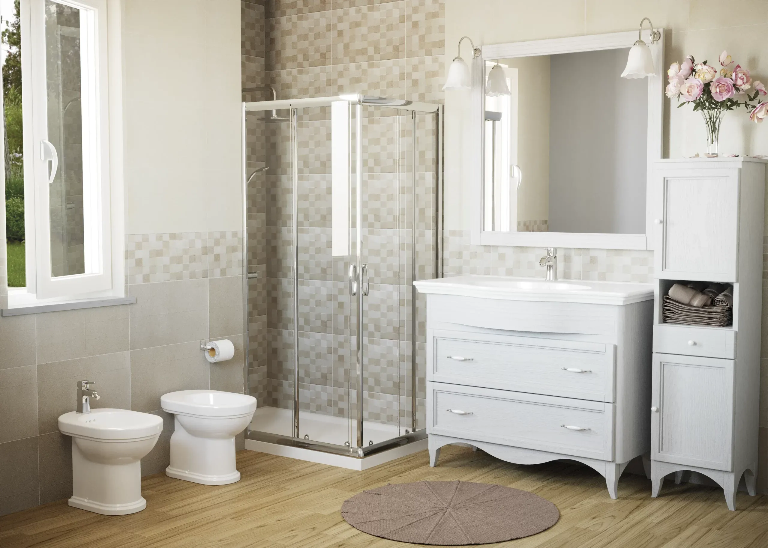 Ambientazione Bagno vintage
