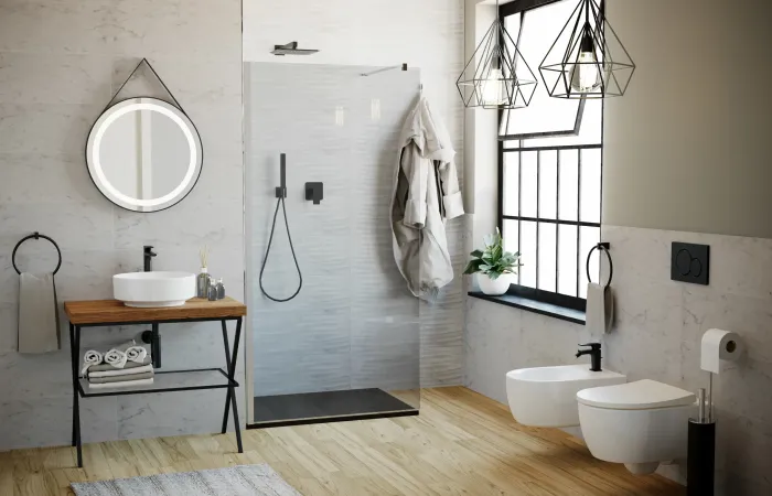 Ambientazione Industrial bagno
