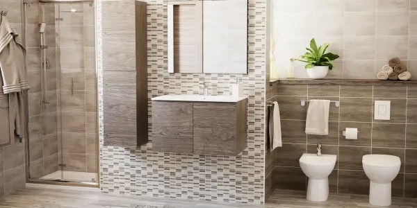 Ambientazione Country per bagno